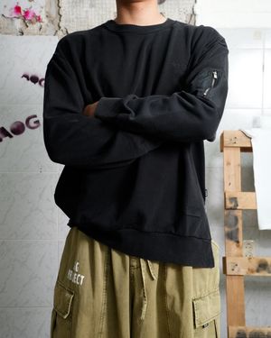 3 WAYS 오픈 크루넥 (블랙)