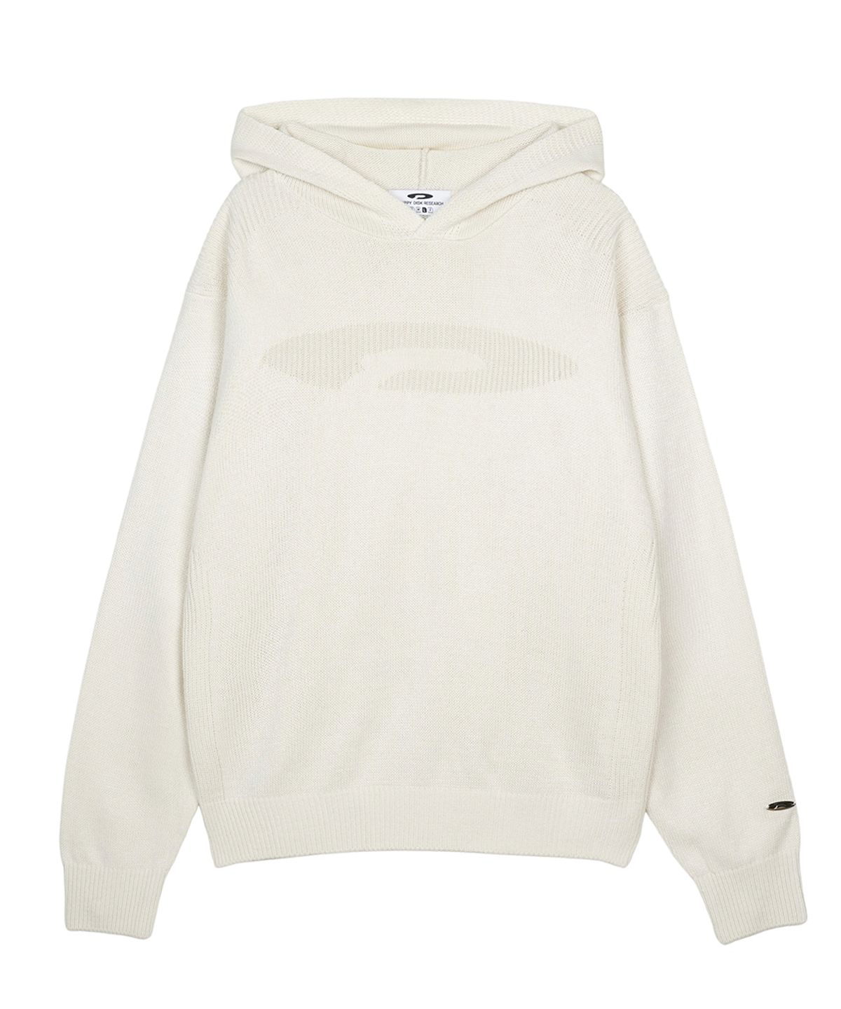 에프디알(FDR) Varigated Logo Plain Hood Knit Cream