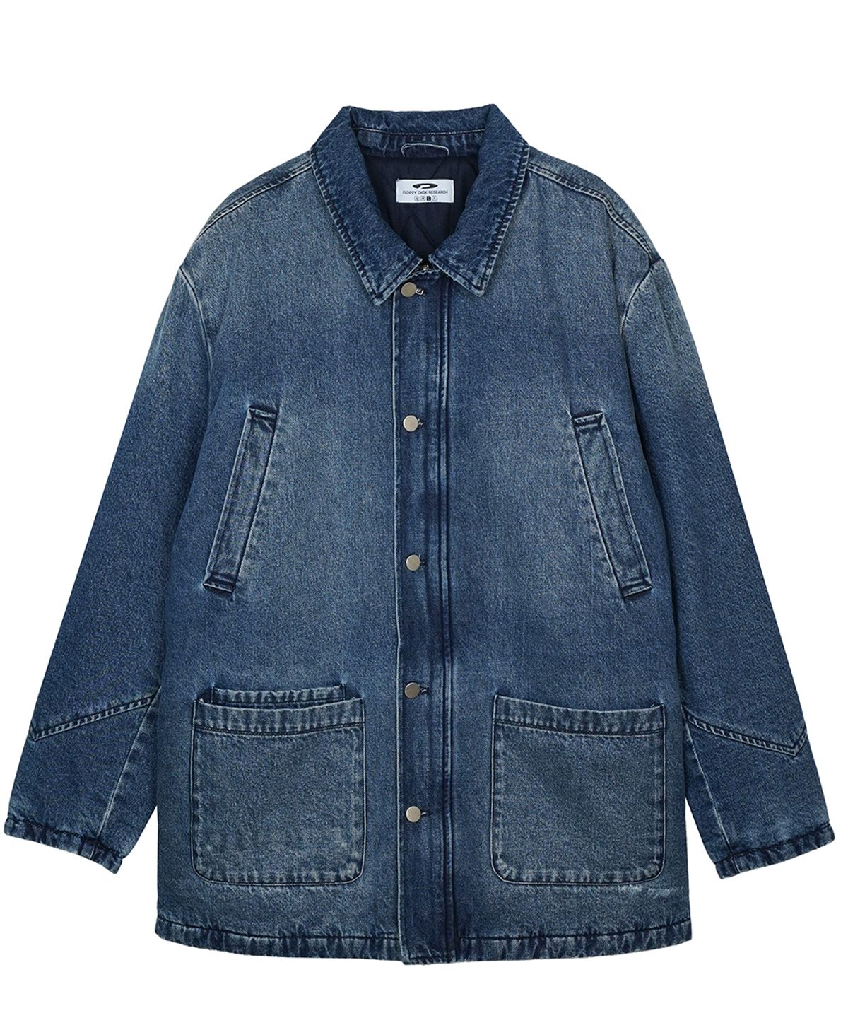 에프디알(FDR) Denim Work Chore Quilting Jacket Blue