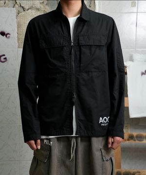 가먼트 다이 시그니처 오버셔츠 (블랙)