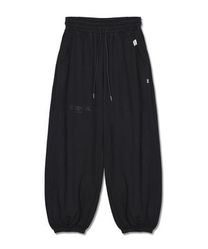 에센셜 와이드 스웻 팬츠 (블랙)