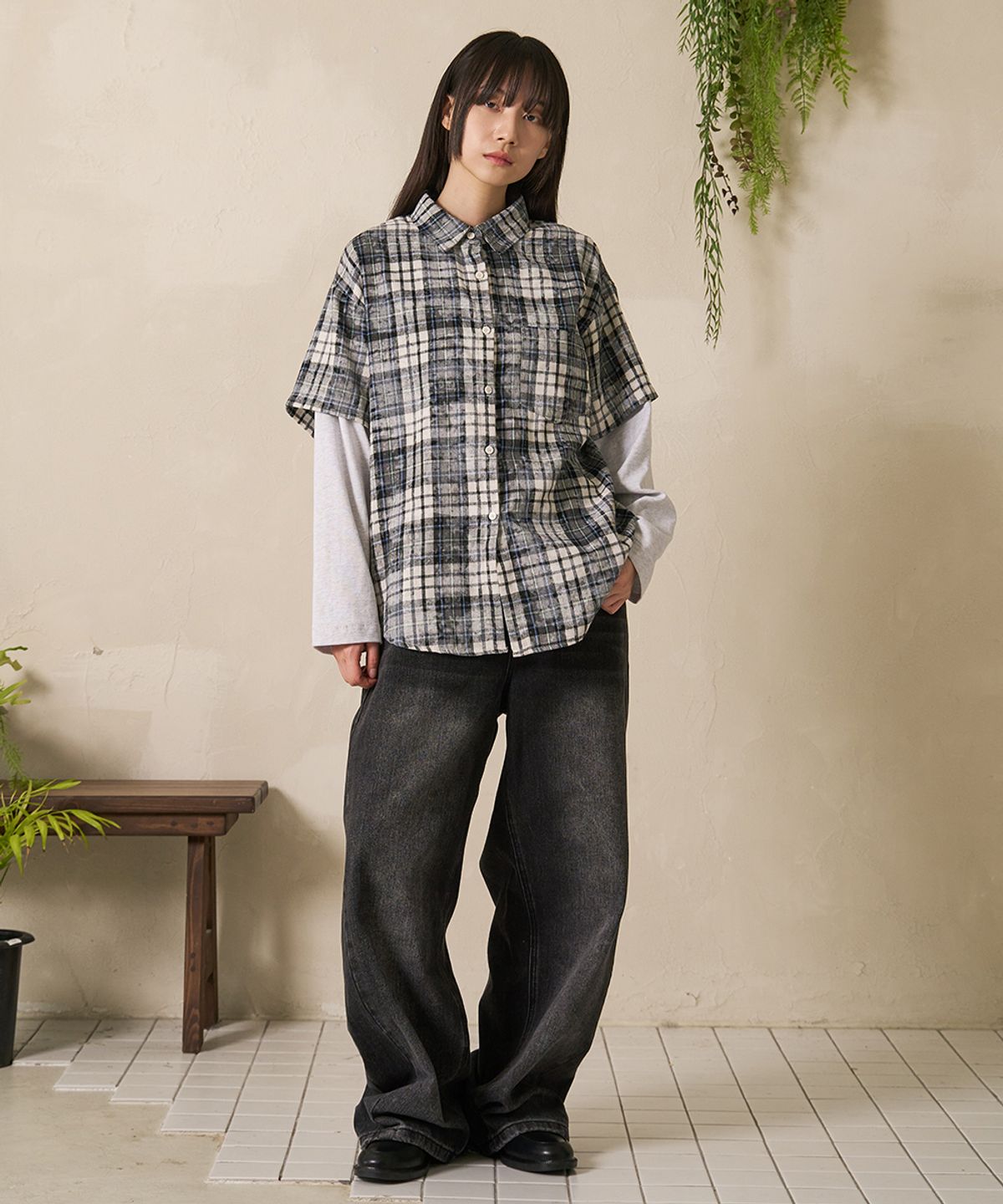 에프디알(FDR) Old School Wide Fit Denim Jeans Black