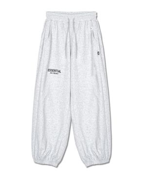 에센셜 와이드 스웻 팬츠 (그레이)