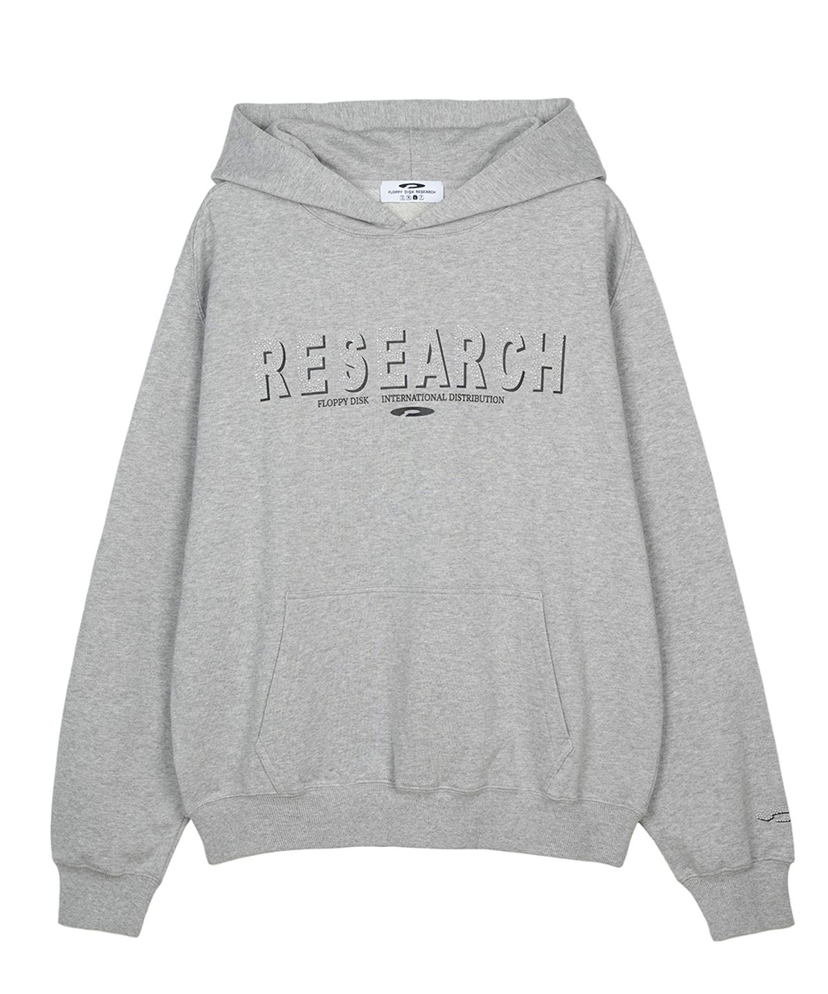 에프디알(FDR) Metal Hot Fix Logo Hoodie M.Gray