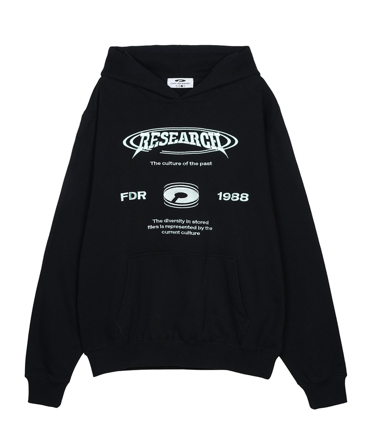에프디알(FDR) Downtown Logo Embo Hoodie Black