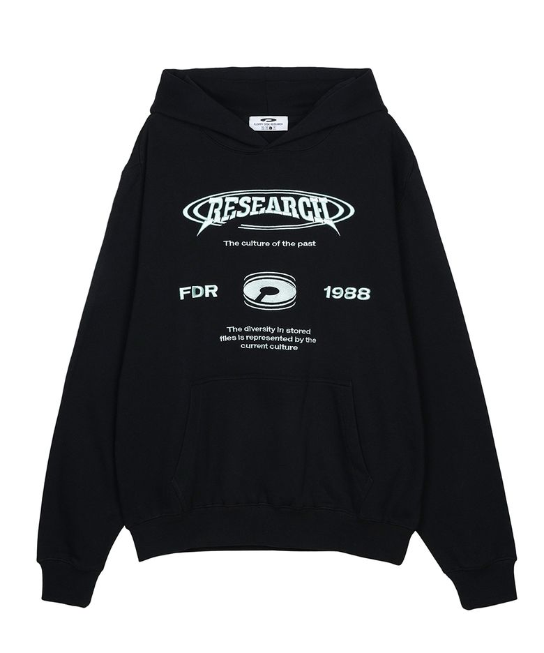 Downtown Logo Embo Hoodie Black
