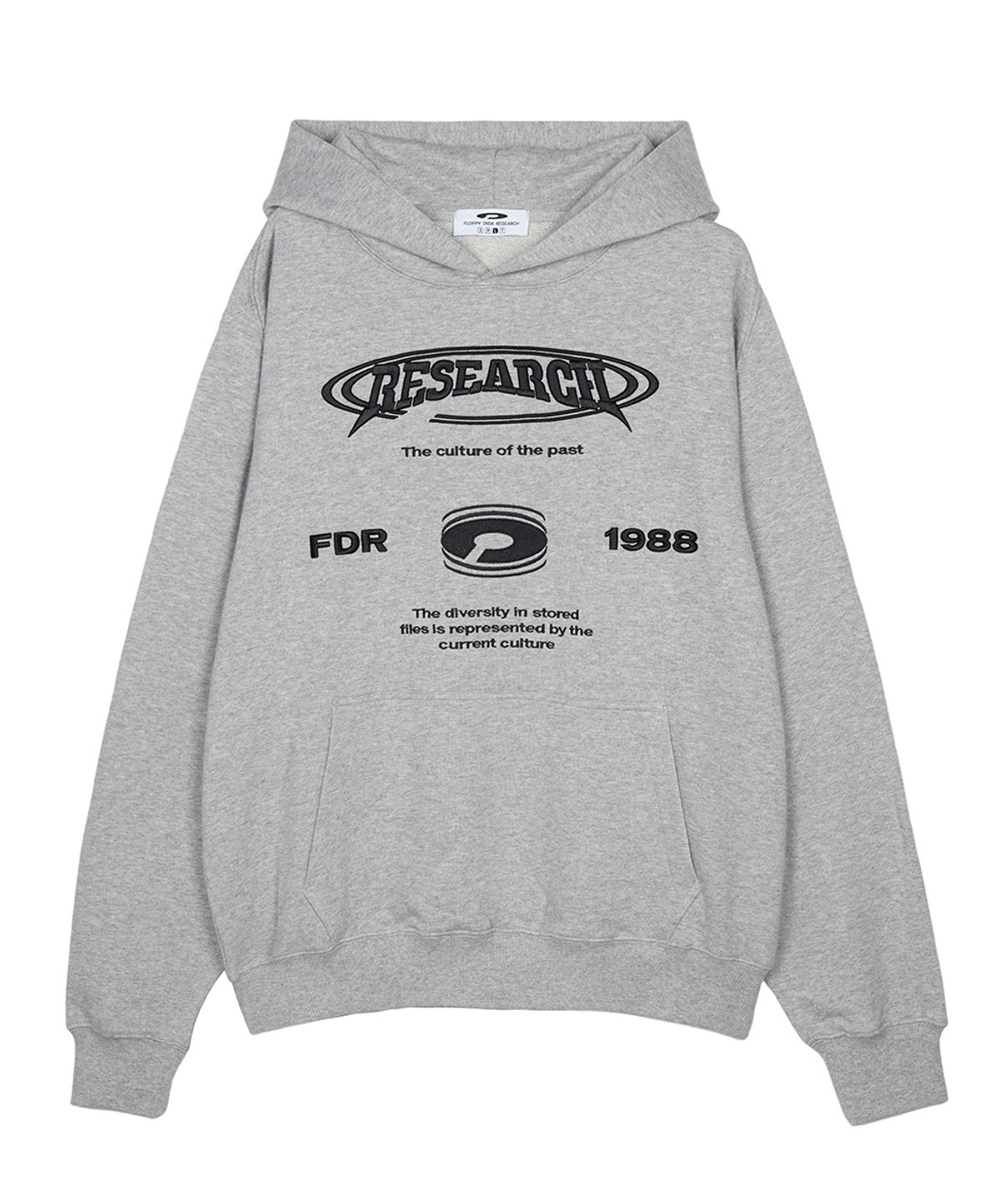 에프디알(FDR) Downtown Logo Embo Hoodie M.Gray