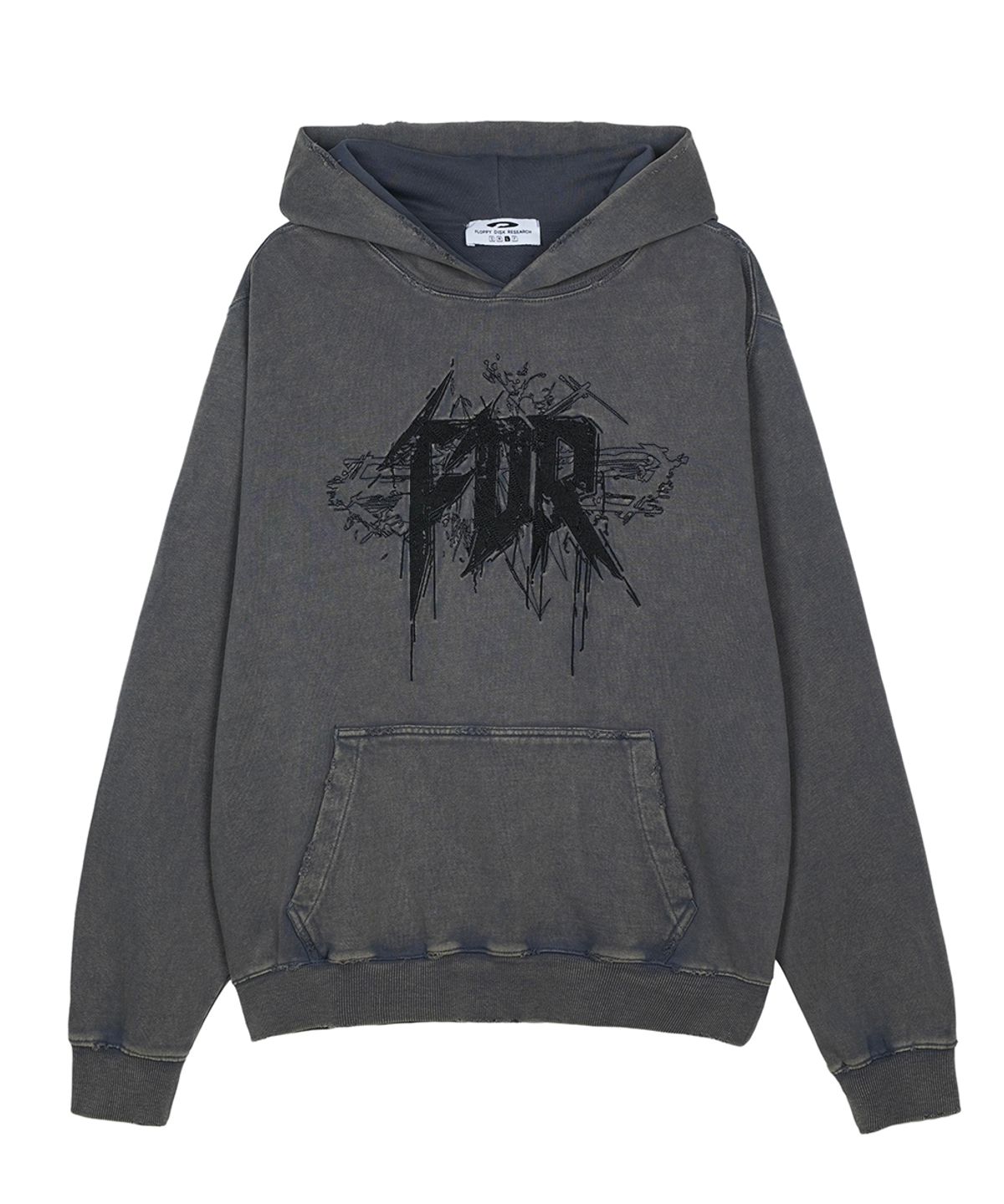 에프디알(FDR) Thunder Stock All Embo Hoodie Slate Gray