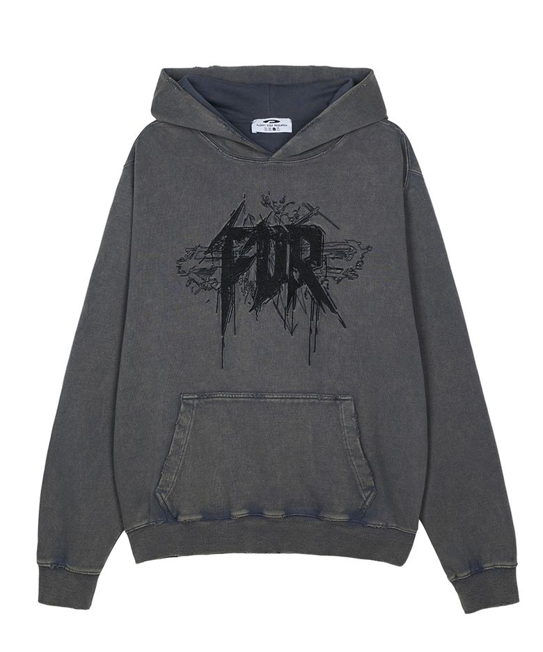 Thunder Stock All Embo Hoodie Slate Gray