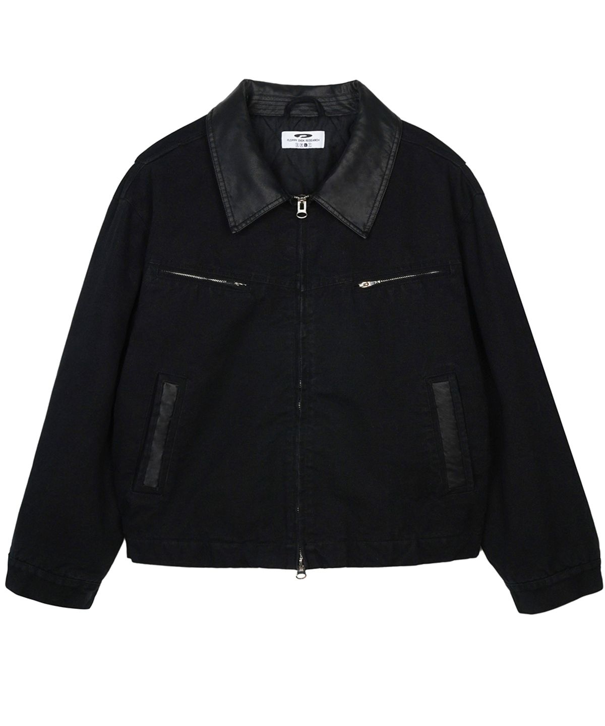 에프디알(FDR) Vintage Wash Trucker Quilting Jacket Black