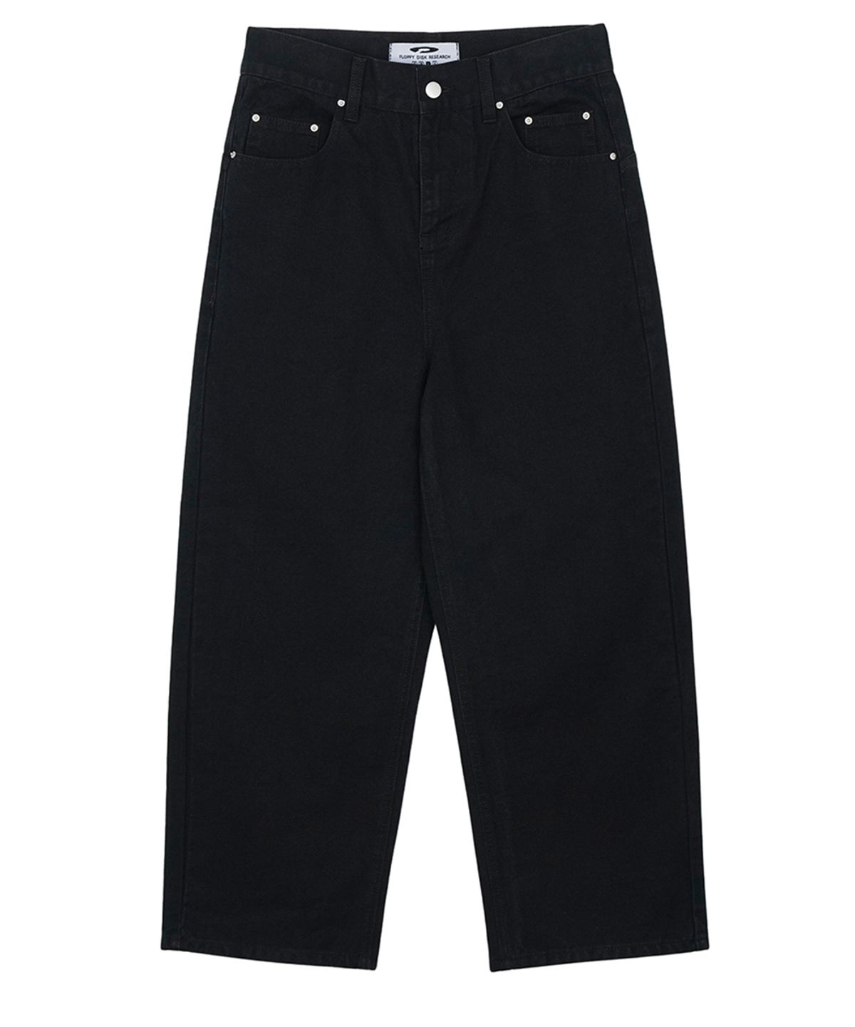 에프디알(FDR) Straight Fit Canvas Cotton Jeans Black