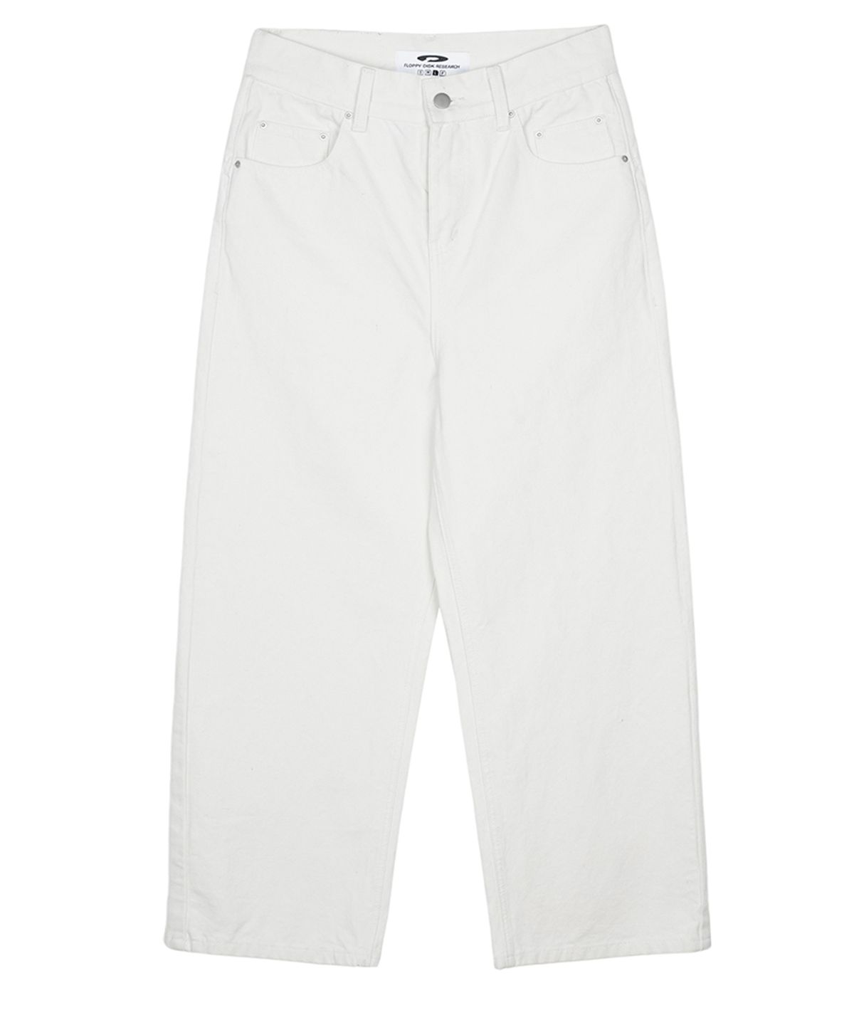에프디알(FDR) Straight Fit Canvas Cotton Jeans Cream