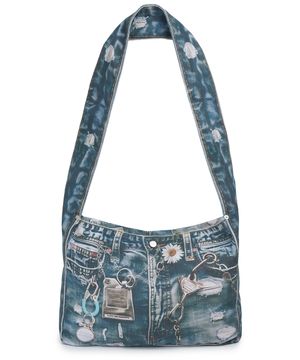 Denim Digtial Printing ECO BAG Blue