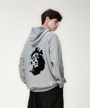 오버사이즈 후디 스웻 (그레이)