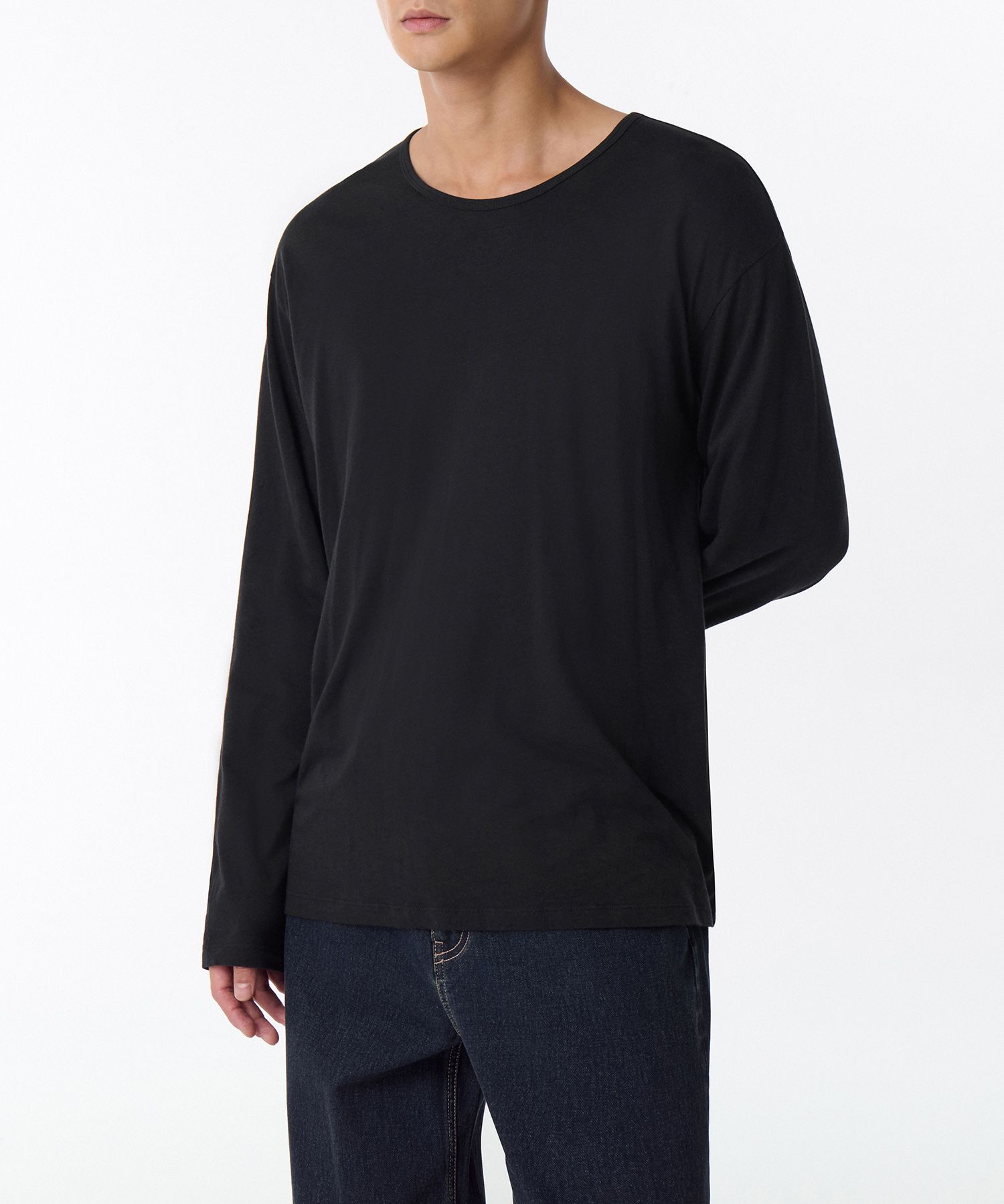 Tシャツ・カットソー *MUSINSA STANDARD* Relaxed CR Scoop Neck Long Sleeve T-Shirt MUSINSA | MUSINSA STANDARD Relaxed CR Scoop Neck Long Sleeve