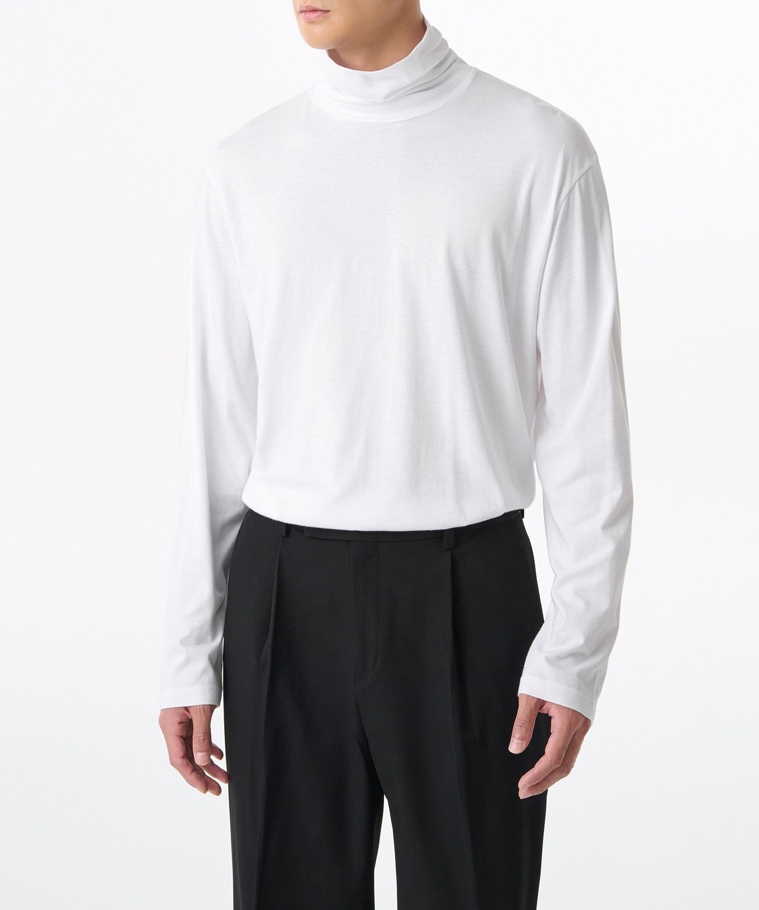 MUSINSA | MUSINSA STANDARD CR Turtleneck Long Sleeve T-Shirt