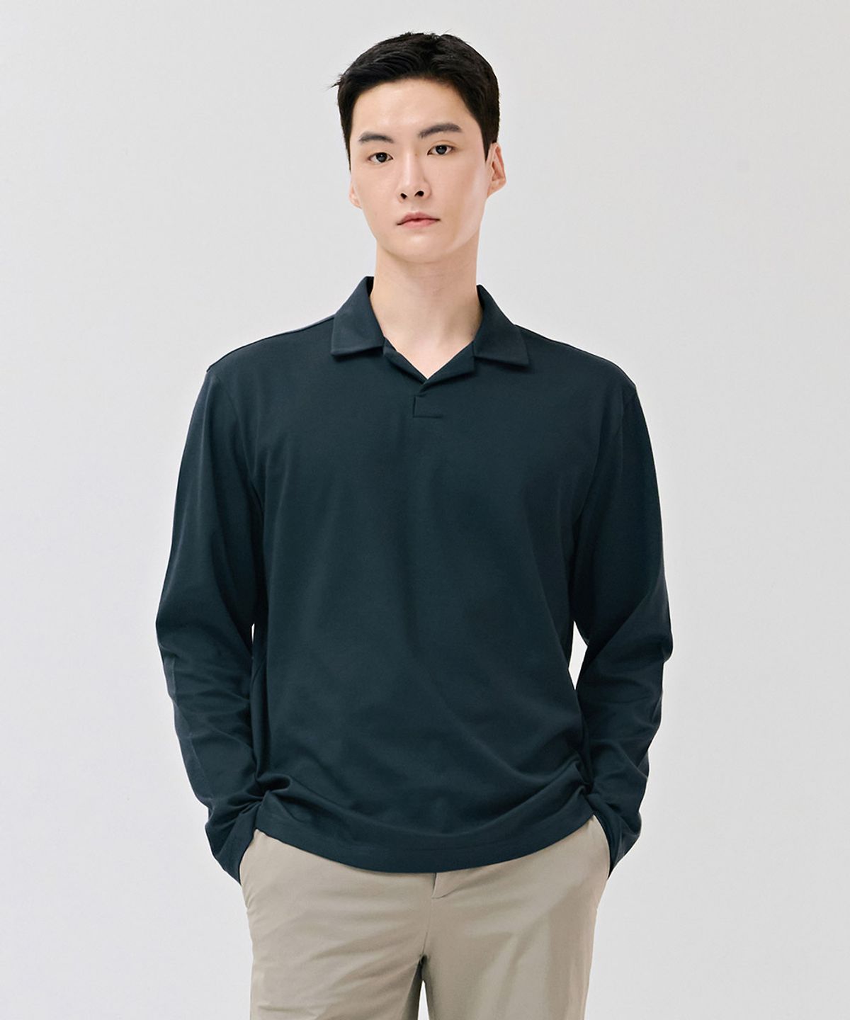 체이스컬트(CHASECULT) 남성 오픈넥 카라 티셔츠-DEZK5106B0G