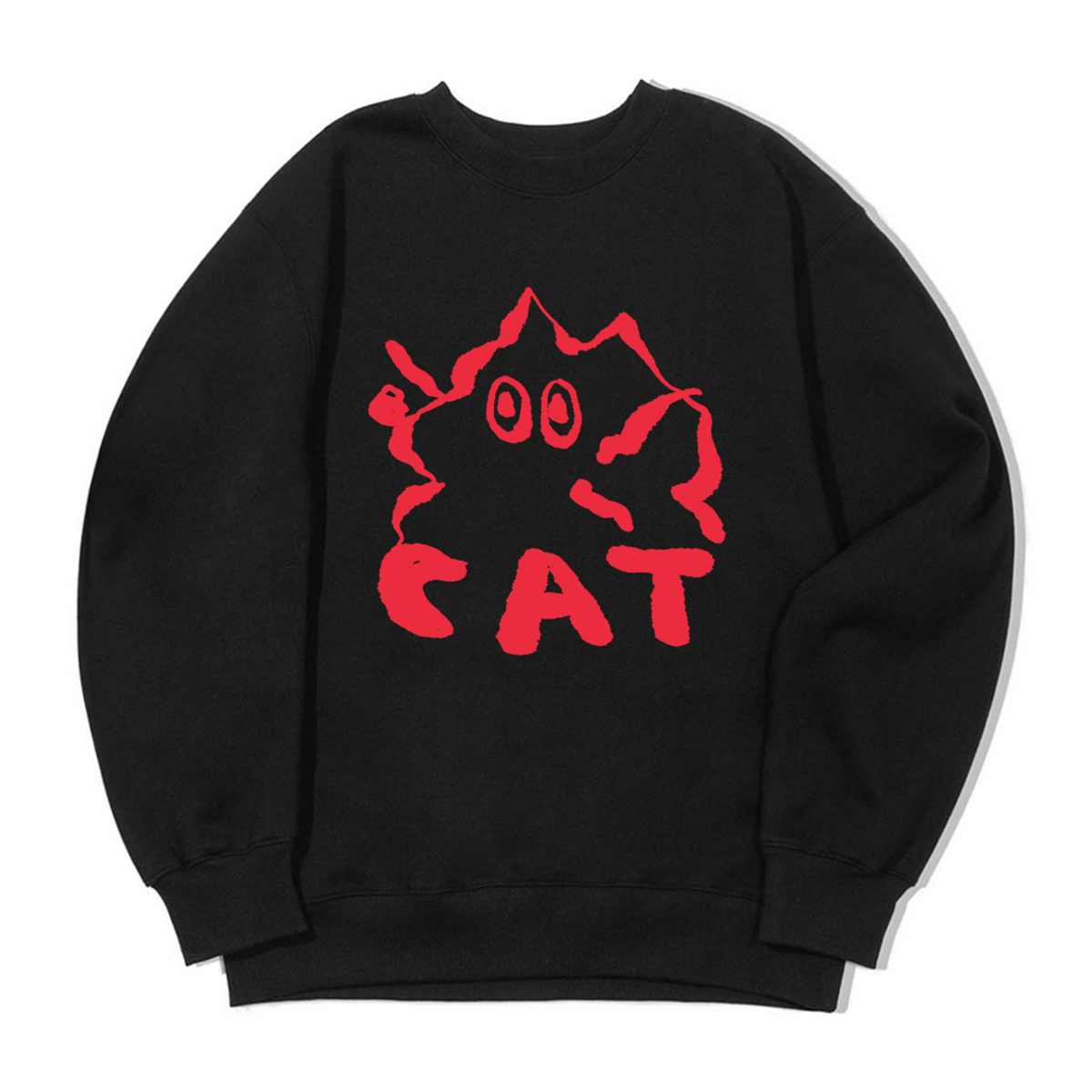 어썸어스(AWESOMEUS) RED CAT FACE SWEAT SHIRTS_3 COLOR