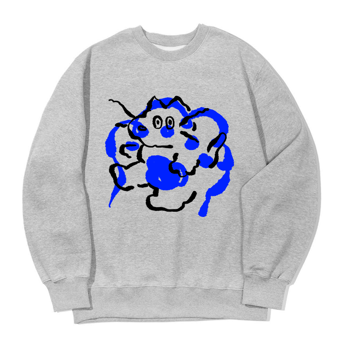 어썸어스(AWESOMEUS) CUTE CAT FOOT SWEAT SHIRTS_3 COLOR
