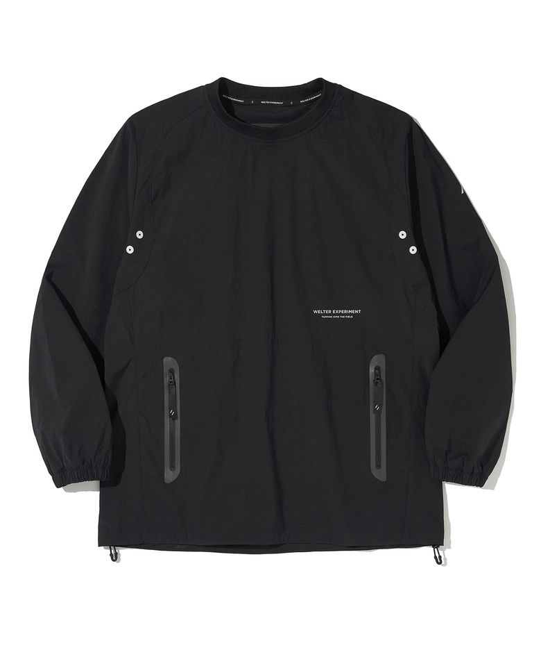ATTABAD STRETCH WINDBREAK PULLOVER_BLACK_WLT030