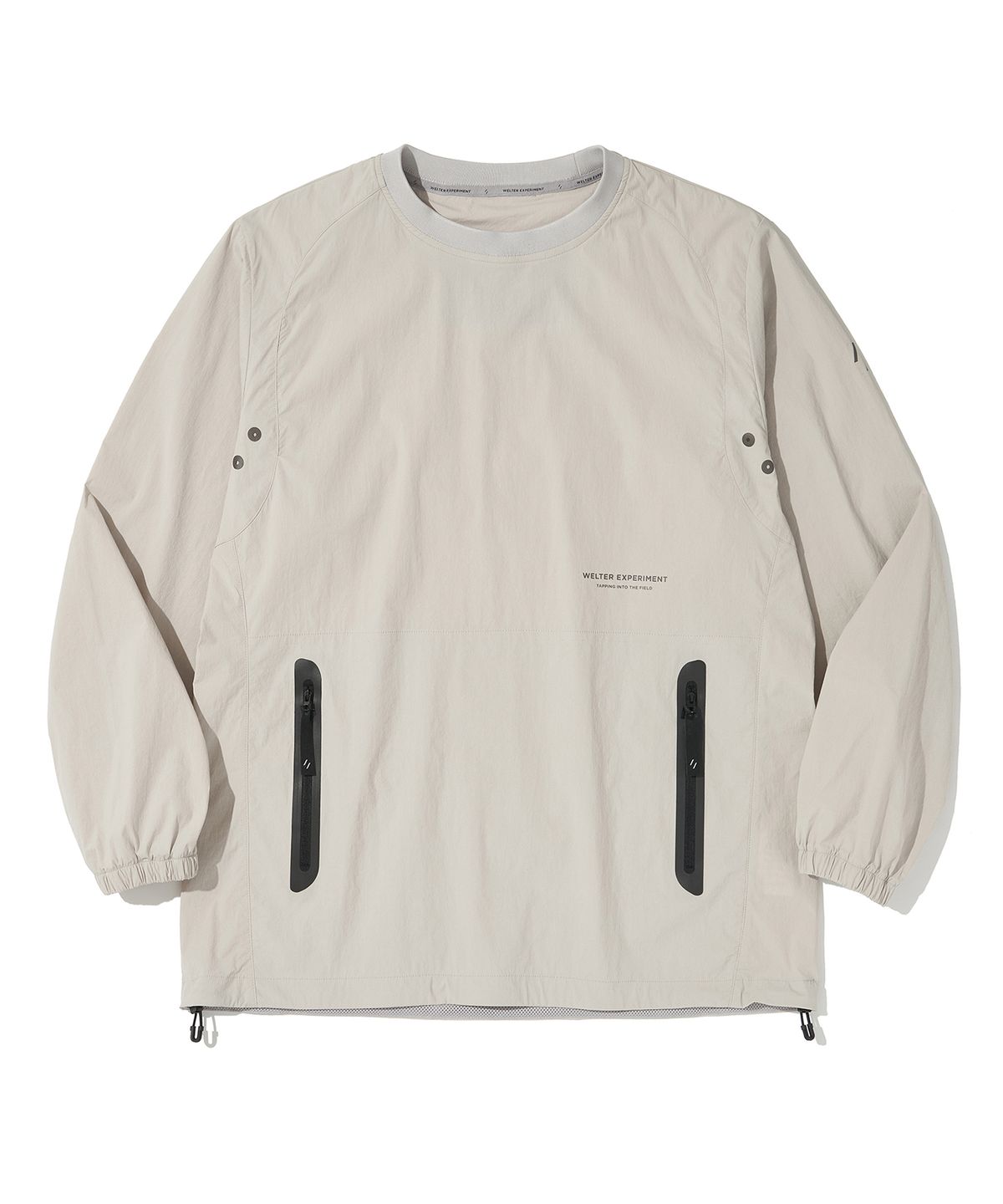웰터 익스페리먼트(WELTER EXPERIMENT) ATTABAD STRETCH WINDBREAK PULLOVER_LIGHT GRAY_WLT031