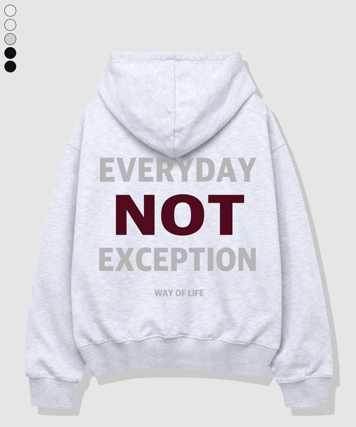 베이직라벨(BASIC LABEL) No Exception Oversized Hoodie 5 Color [BLBI_2002]