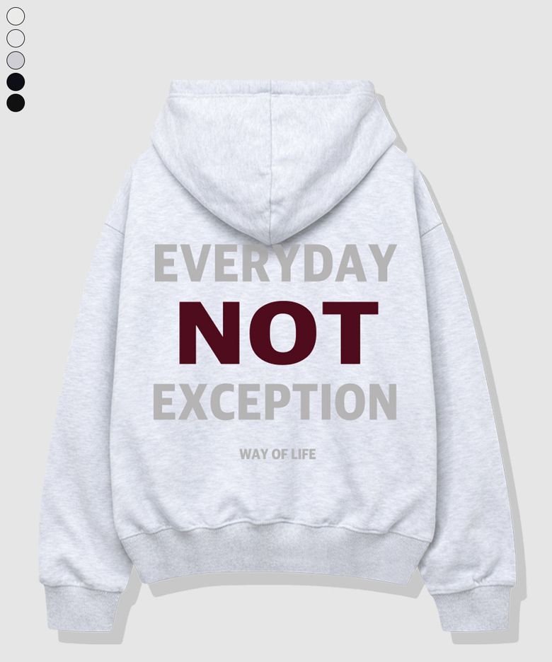 No Exception Oversized Hoodie 5 Color [BLBI_2002]
