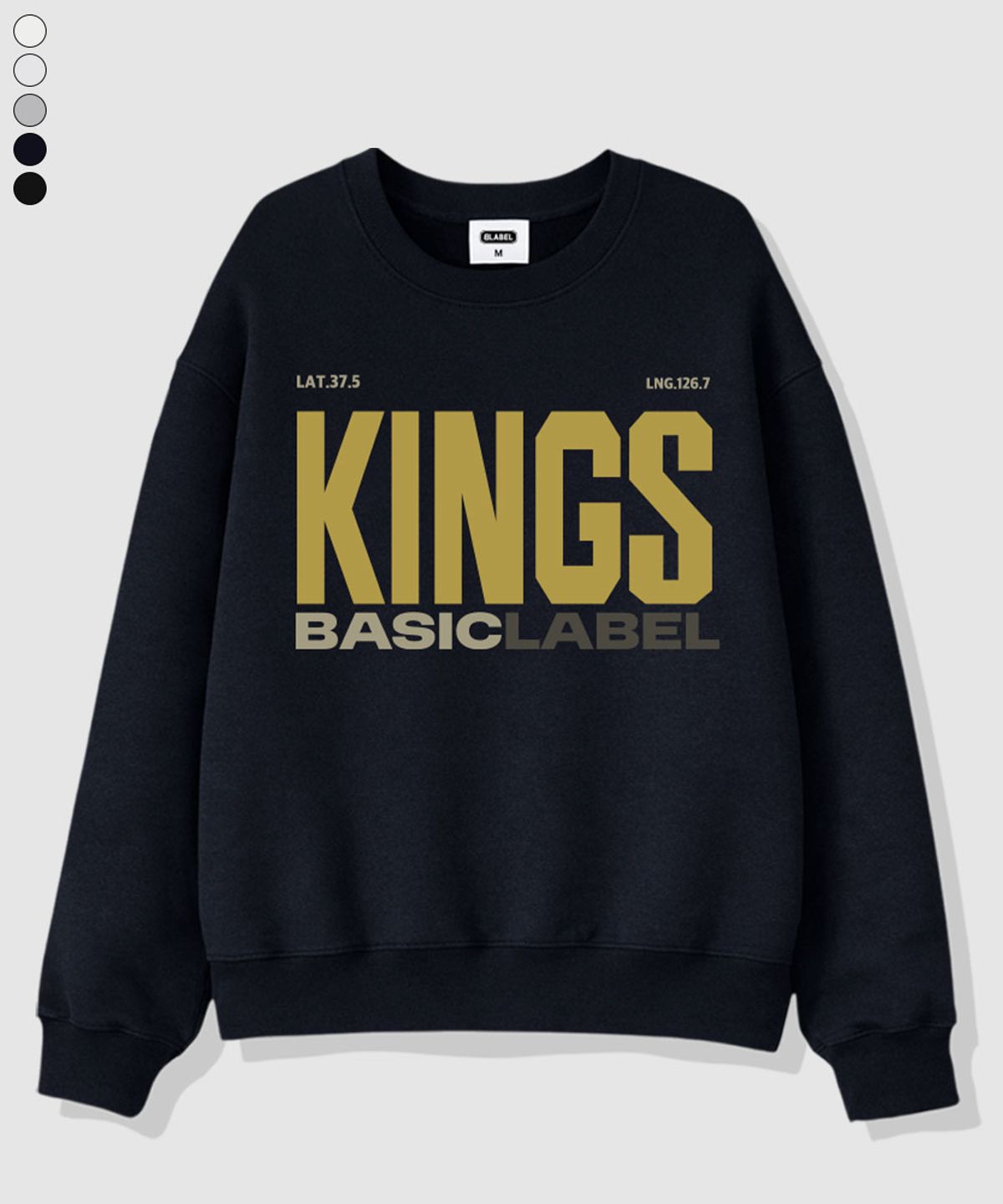 베이직라벨(BASIC LABEL) Kings Of Oversized Sweatshirt 6 Color [BLBM_1003]