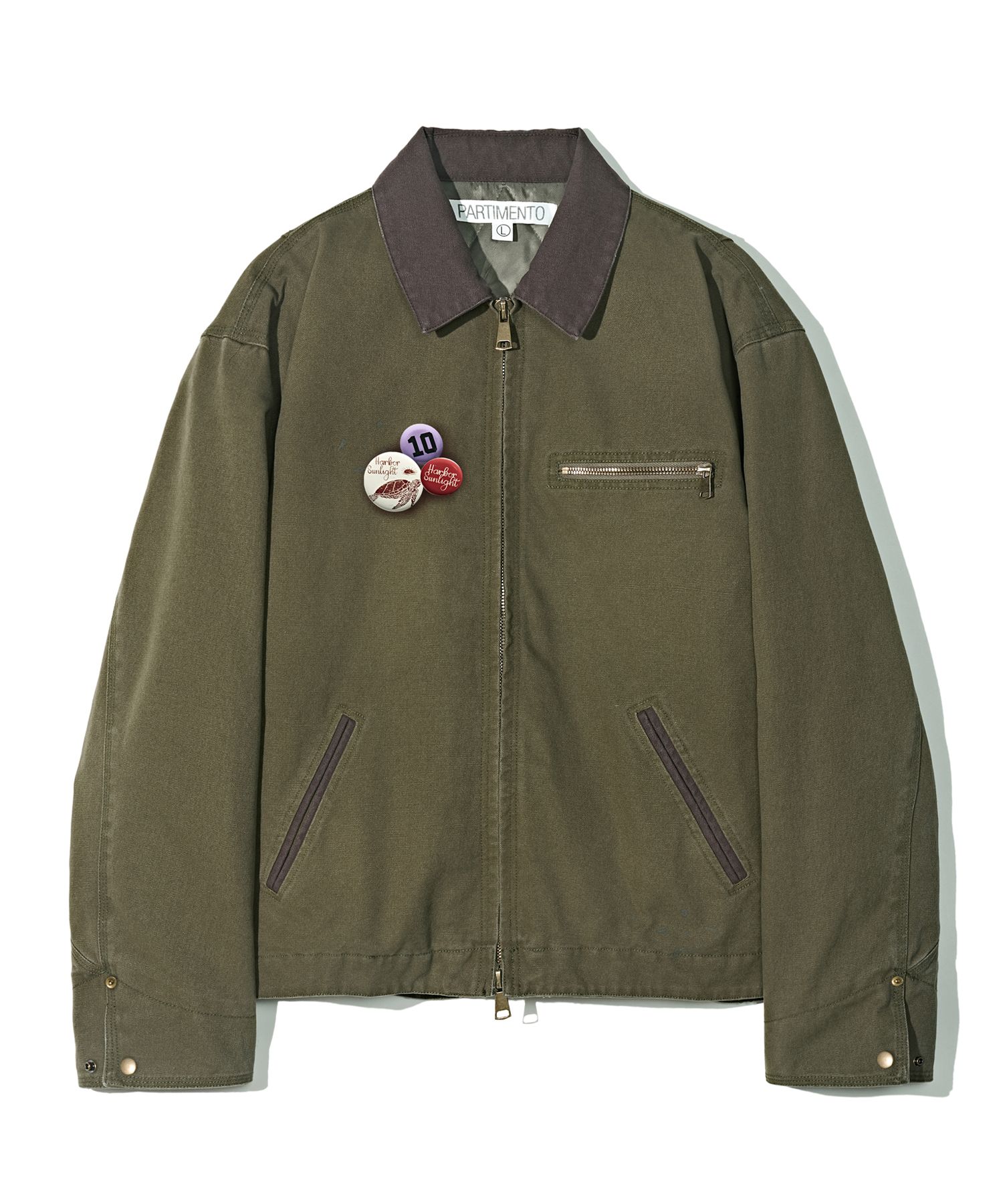 アウターその他 PARTIMENTO Badge gift 3M Thinsulate VTG washed work jacket q 8193dcc2c0da928aa527205342c685