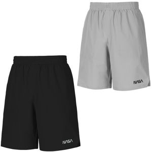 남녀공용 트레이닝 우븐 5부 반바지 [2팩]