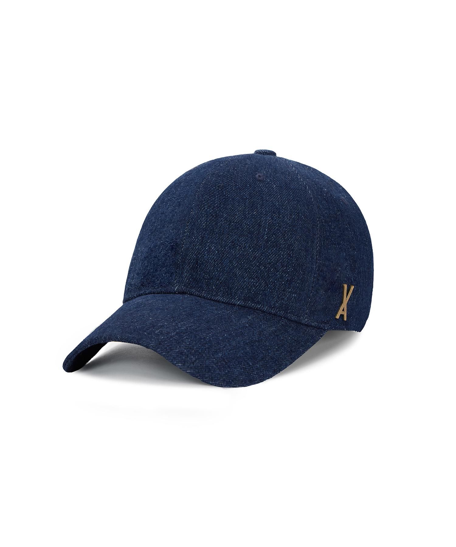 ◆VARZAR◆ VA Studded Non-Washed Denim Ball Cap Light Indigo VA Stud Bleach Washing Denim Ball Cap / Indigo - VARZAR | 60