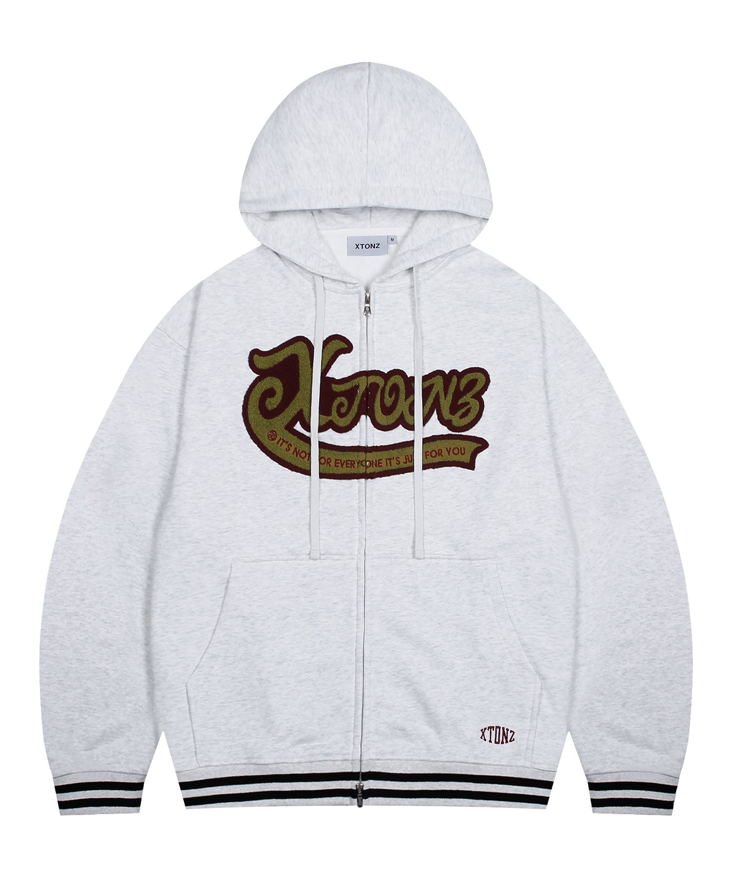 アウターその他 XTONZ XTT099 Retro Cotton Hooded Zip-up WHITE MELANGE XTT099 MUSINSA | XTONZ XTT099 Retro Cotton Hooded Zip-up (WHITE