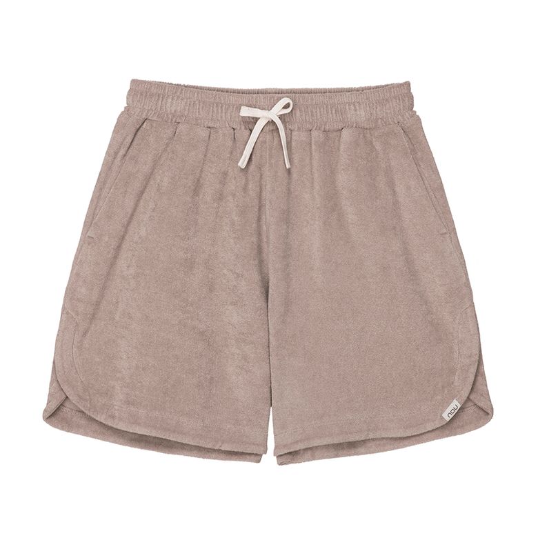 W 테리 하프팬츠 Taupe