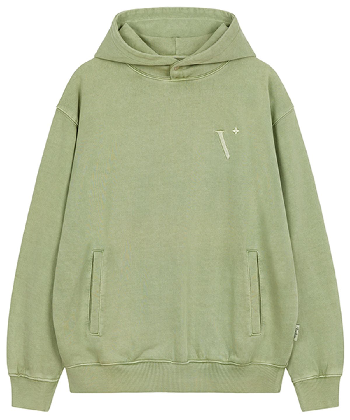 비바스튜디오(VIVASTUDIO) BASIC SYMBOL LOGO HOODIE [LIGHT GREEN]