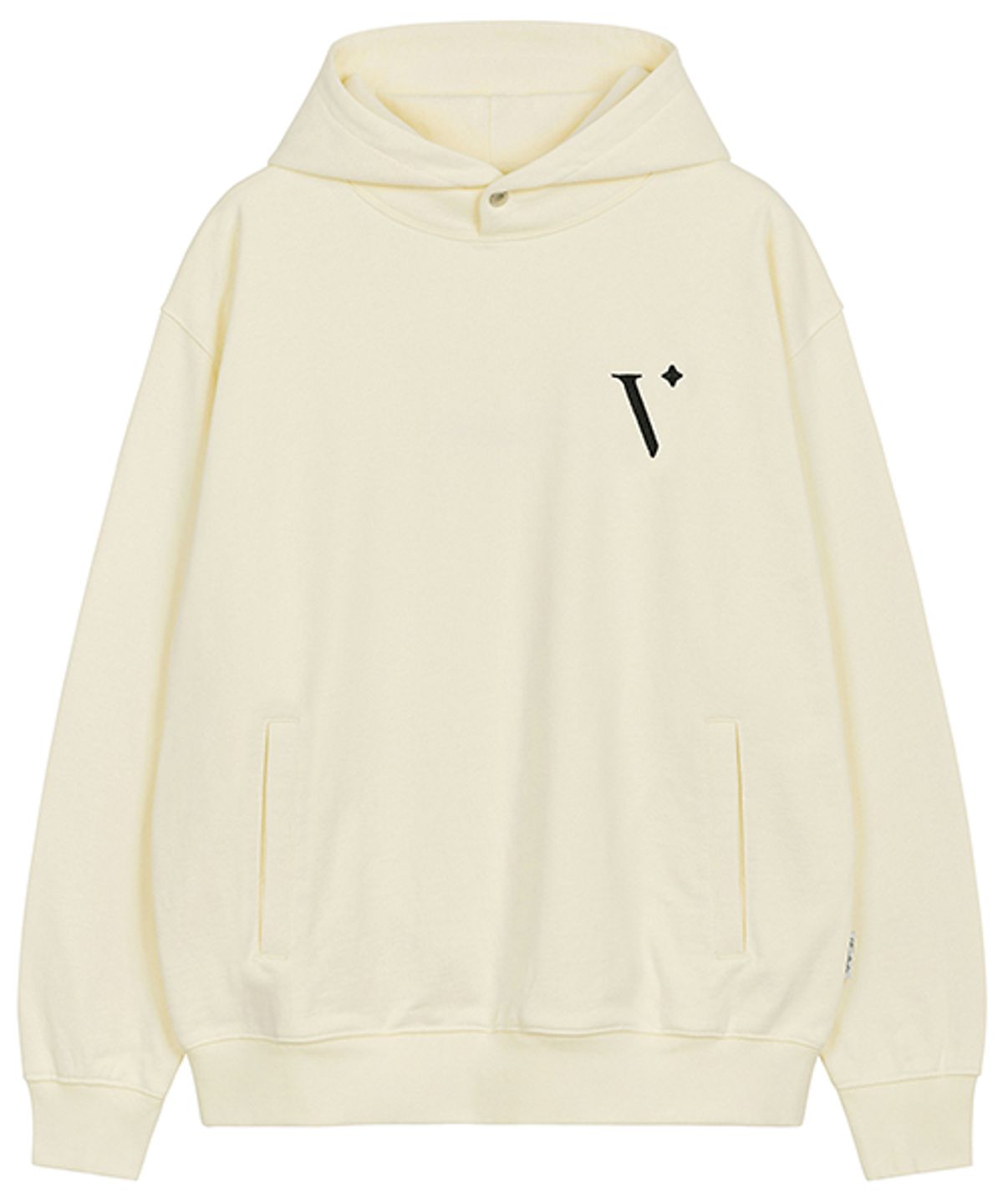비바스튜디오(VIVASTUDIO) BASIC SYMBOL LOGO HOODIE [IVORY]
