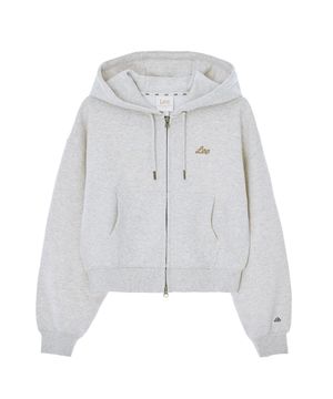 [노윤서 착장] 우먼 크롭 후드 집업 오트밀