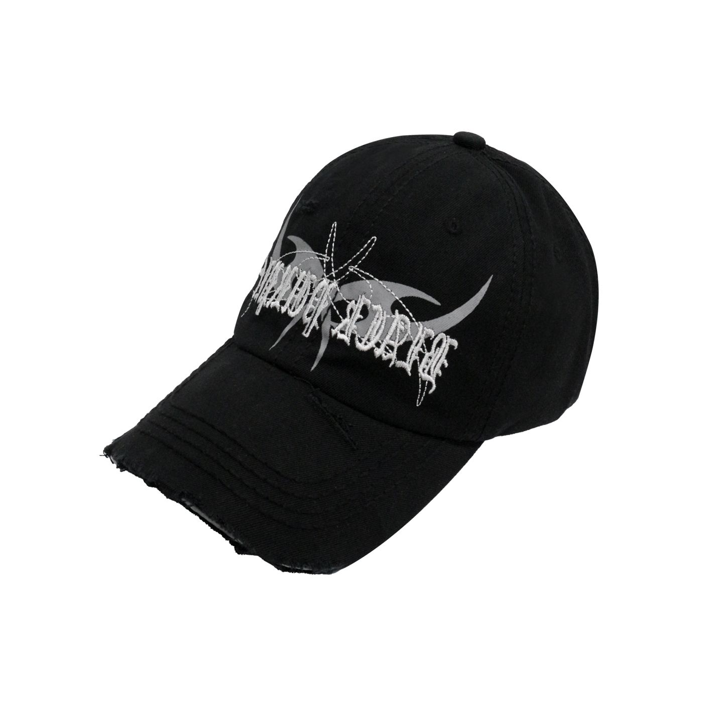 【BLACKPURPLE】24SS★ Carlo Damage Ball Cap MUSINSA | BLACK PURPLE Carlo Damage Ball Cap - Black