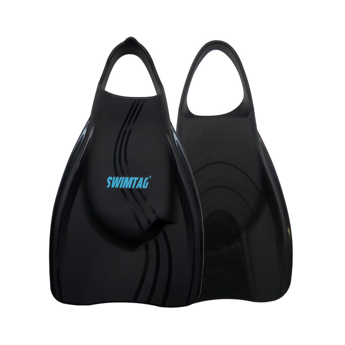 오션테그(OCEANTAG) 스윔테그 임팩트 트레이닝 숏핀 오리발 블랙