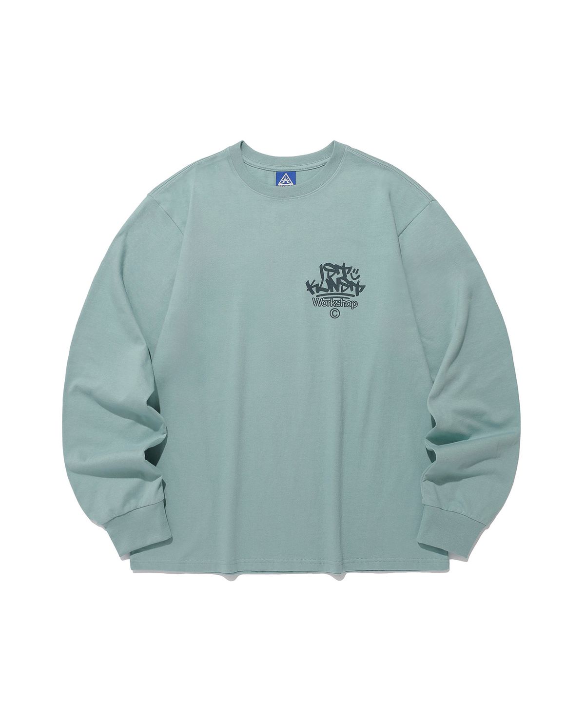 이스트쿤스트(ISTKUNST) IK TAG LOGO LS TEE_BLUE(IK2EFMT551A)