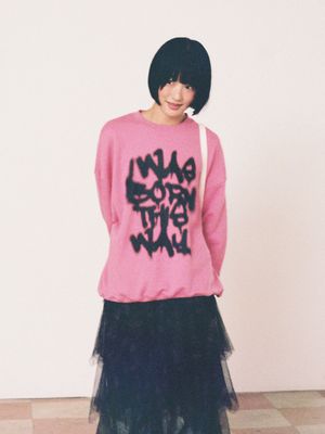 BORN THIS WAY SWEATSHIRTS_DEEP PINK(IK2EFMM444A)
