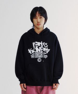 IK TAG LOGO HOODIE_BLACK(IK2EFMM415A)