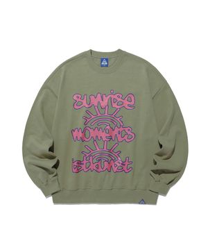 SUNRISE MOMENT SWEATSHIRTS_LIGHT KHAKI(IK2ESMM441A)