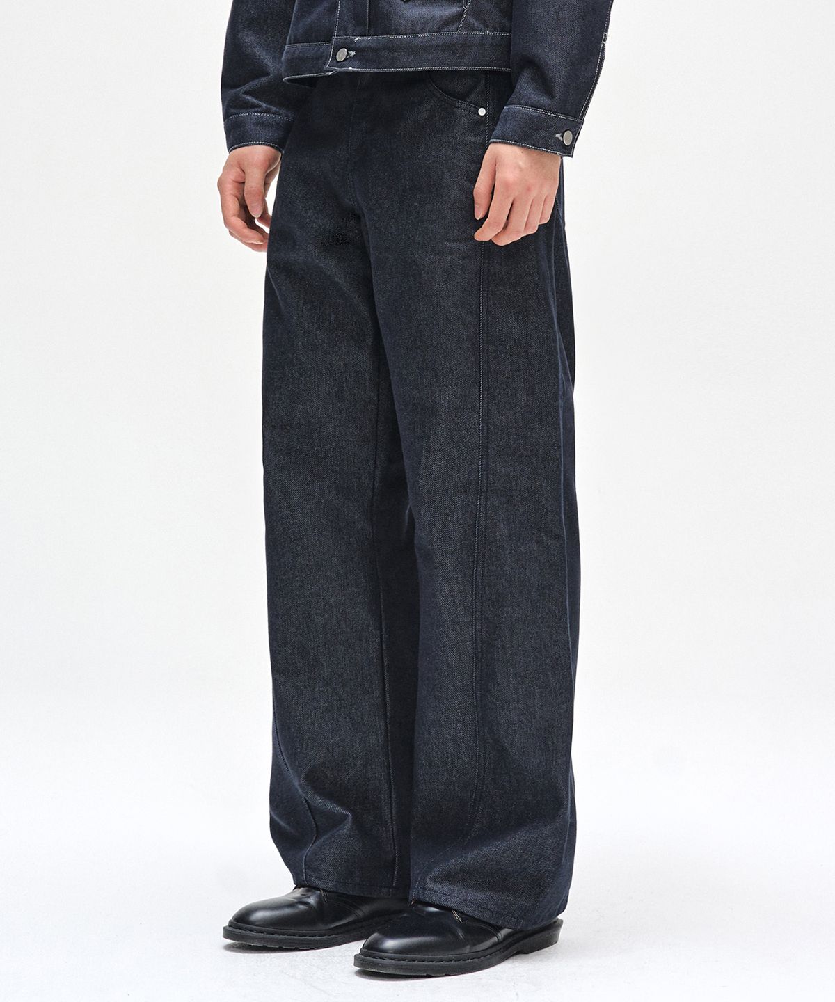 데케트(DECET) Curved Wide Jeans DCPT033CPIndigo2