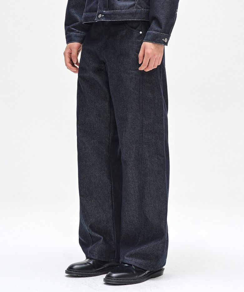 Curved Wide Jeans DCPT033CPIndigo2