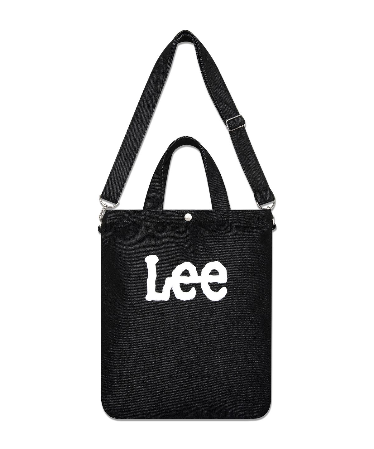 리 키즈(LEE KIDS) 빅 트위치 로고 데님 에코백 블랙 LK2403EC03BK