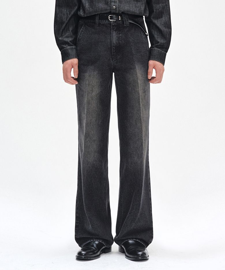 Dawn Semi Flared Jeans DCPT044BlackA