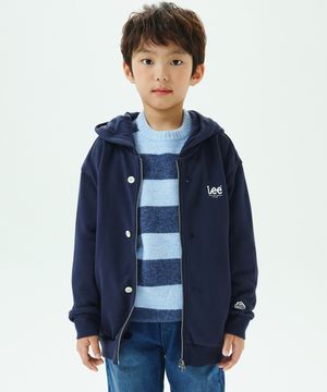 트위치 로고 레귤러핏 후드 집업 네이비 LK2403HZ01NA