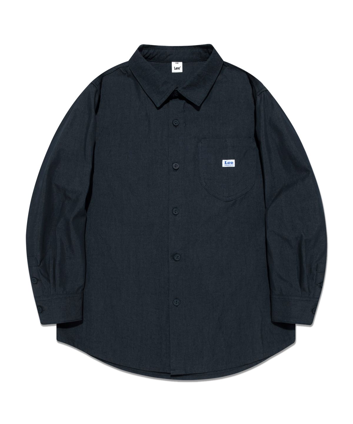 리 키즈(LEE KIDS) 포켓 레귤러핏 셔츠 인디고미디움 LK2403SH40IM