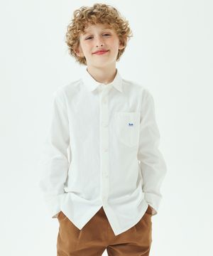 포켓 레귤러핏 셔츠 아이보리 LK2403SH40IV