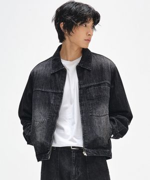Denim Zip Jacket DCJK002BlackA